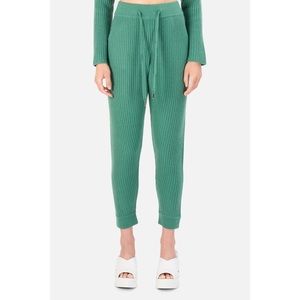 NWT ribbed cashmere sweatpants leggings cuffed fitted